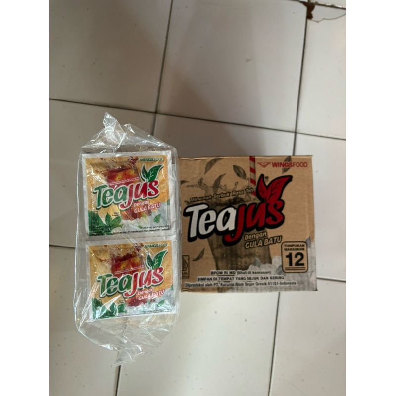 

TEA JUS GULA BATU RENCENG 1 DUS @6 PAK