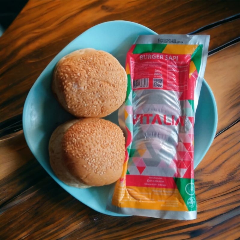 

1 Paket Roti Burger isi 6 dan Daging Sapi Vitalia isi 20