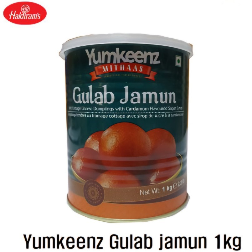 

GULAB JAMUN YUMKEENZ BY HALDIRAM'S 1kg / Tin Pack / Manisan India