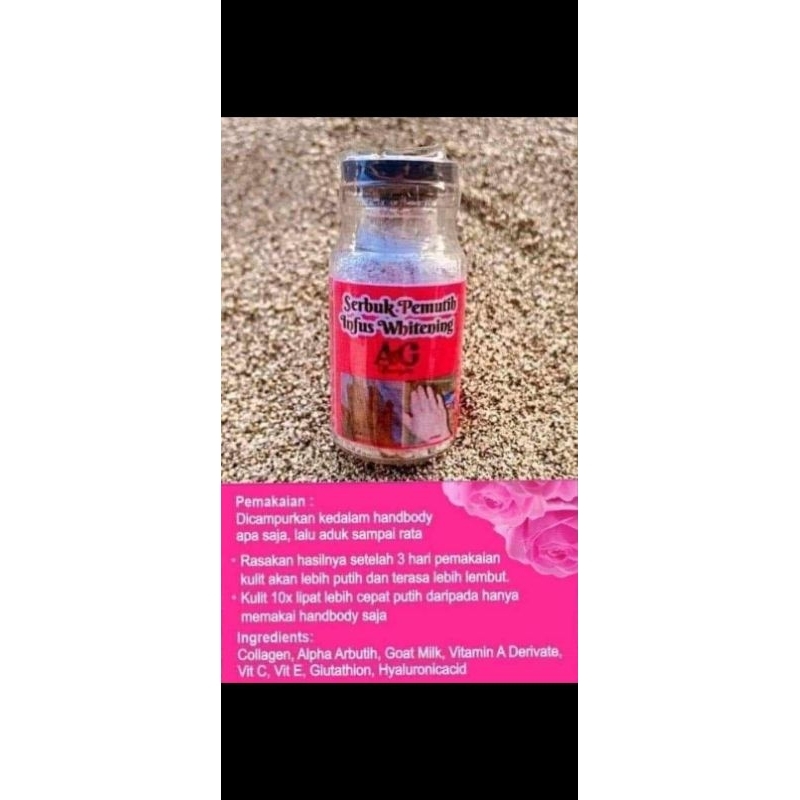 SERBUK INFUS WHITENING BOOSTER BPOM dan HB A&G