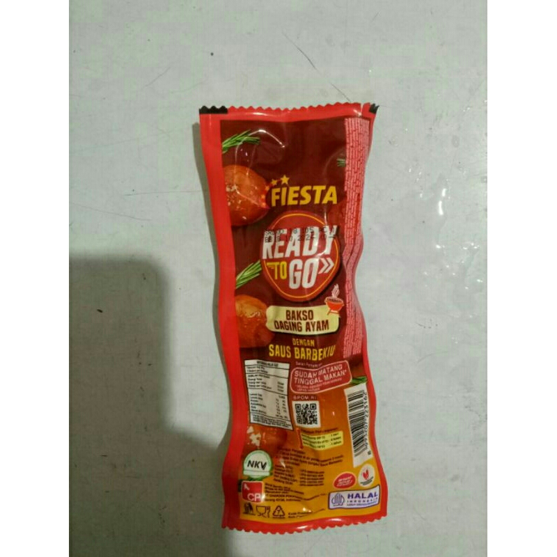 

Fiesta ready to go bakso daging ayam dengan saus barbeque(siap makan) 65gr