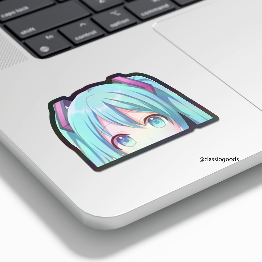

Sticker Tempel Holograpic "hatsune miku peeker