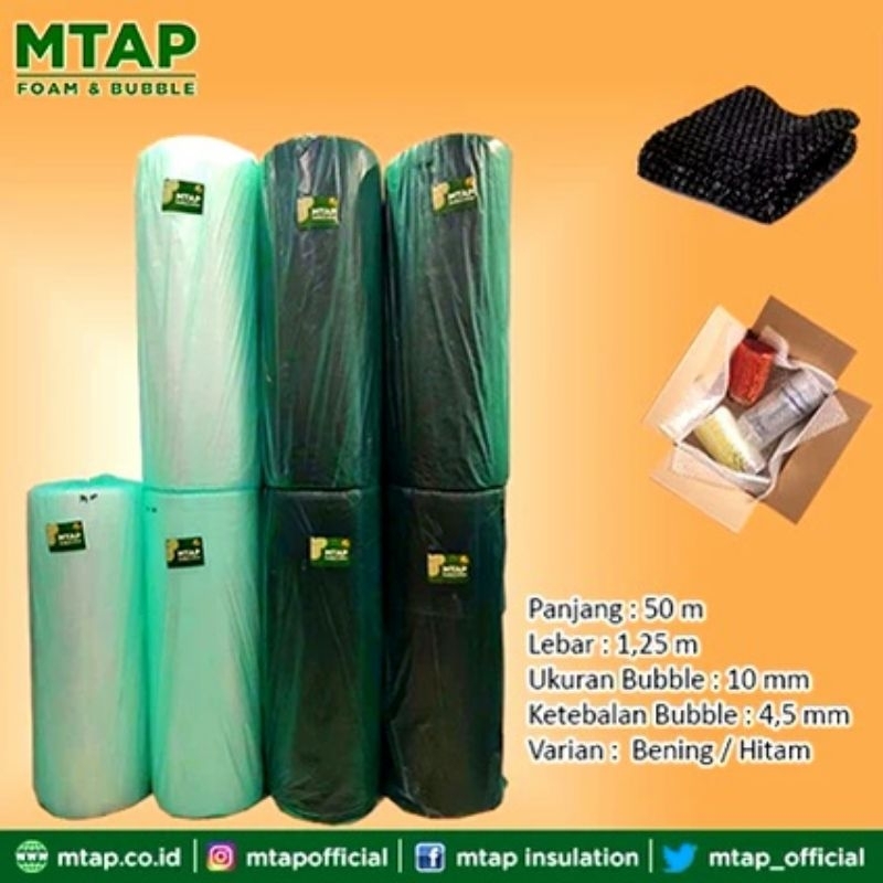 

plastik bubble wrap MTAP (50 M X 1.25 M)