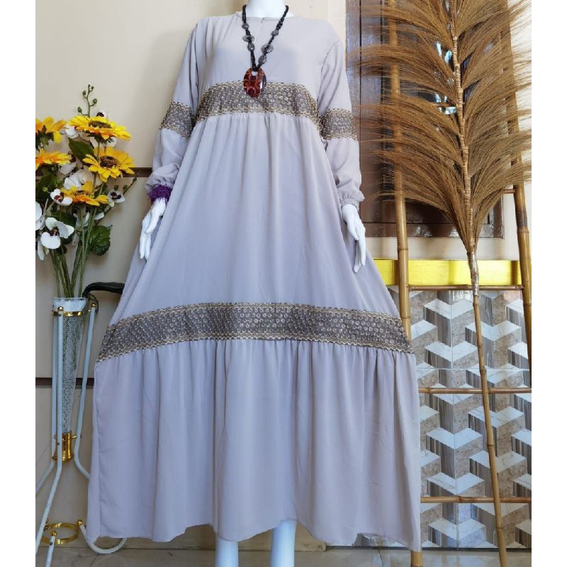 BAJU DEWASA GAMIS WANITA DANITA RENDA FULL FURING