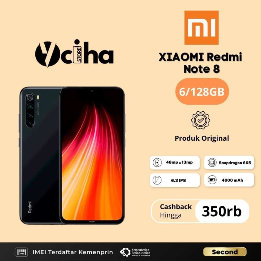 xiaomi redmi note 8 6/128gb Second