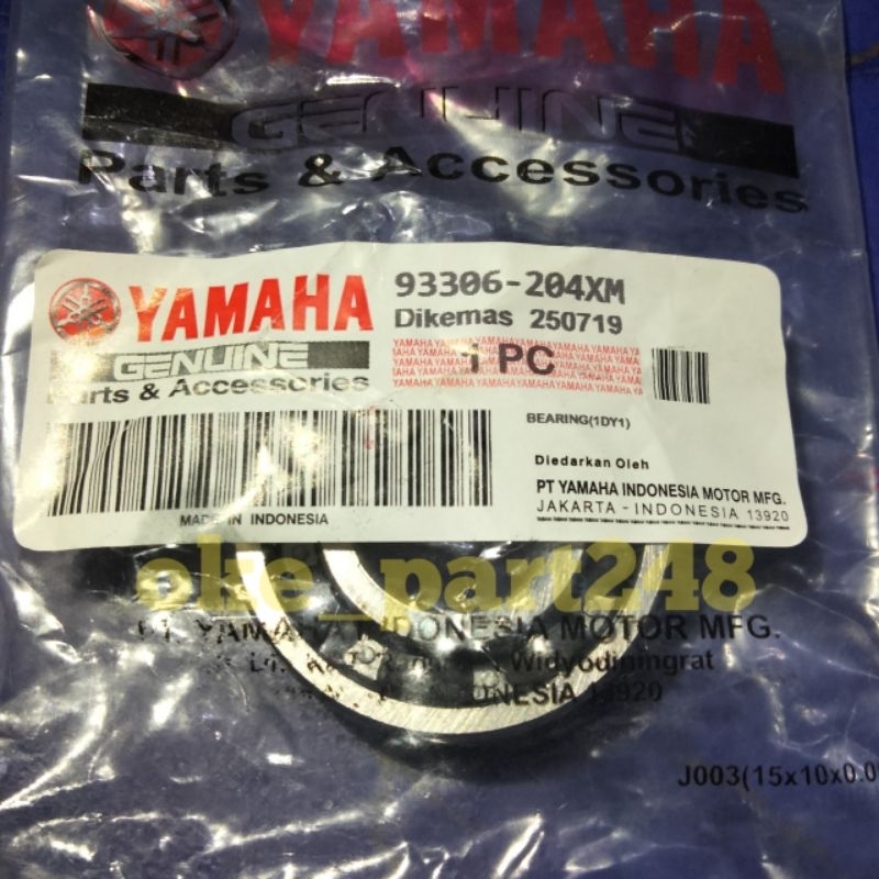 laher bearing 6204 bearing as pully gardan mio m3 nmax aerox