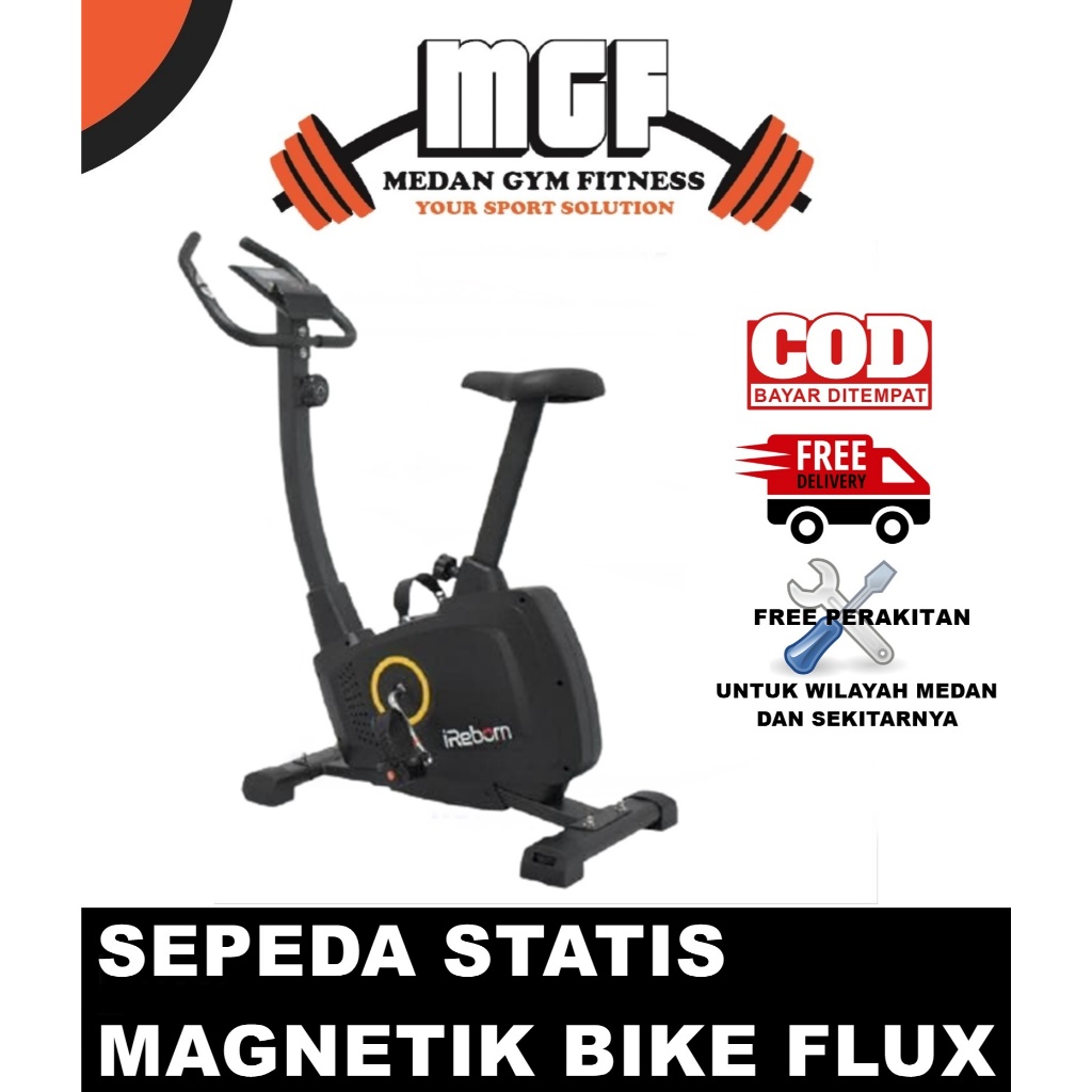 Gratis Ongkir Rakit - Alat Fitness Sepeda Statis Magnetic Flux Upright Bike