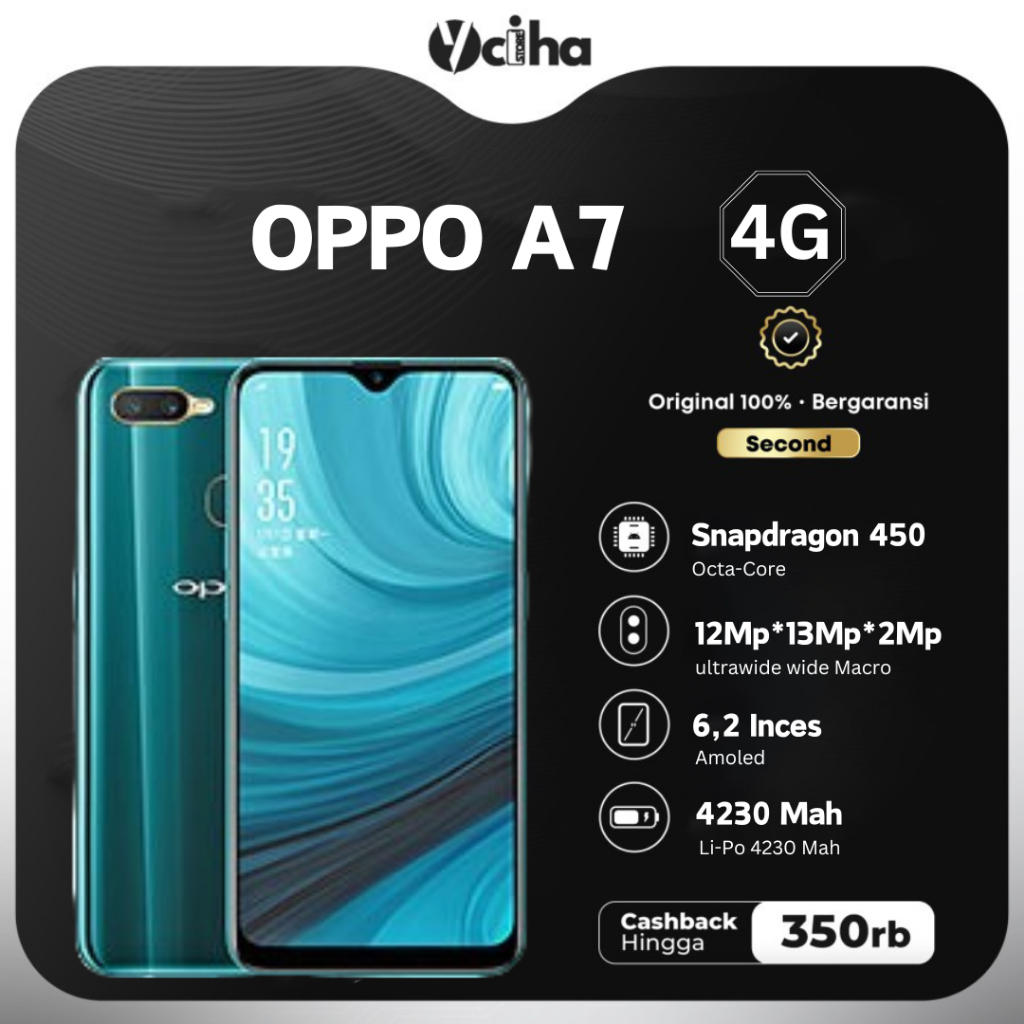 Oppo a7 4/64gb Second