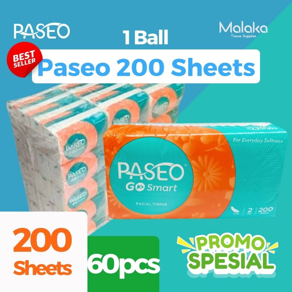 [BALL] Tisu Wajah Tissue Paseo 200 Sheet 1 Ball