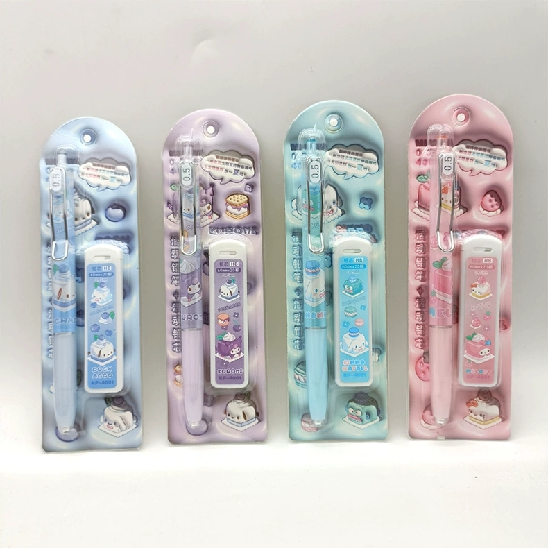 

Pensil Mekanik Set / Mechanic Pencil Set Refill Sarnio Sanryo Zanrio Moroll, Kurom, Pocha, Melodi