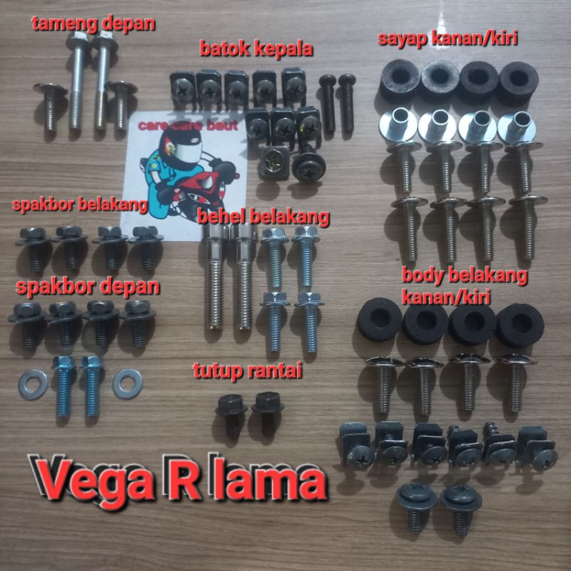 baut fullset body Vega R Lama /baut lengkap body vega R lama