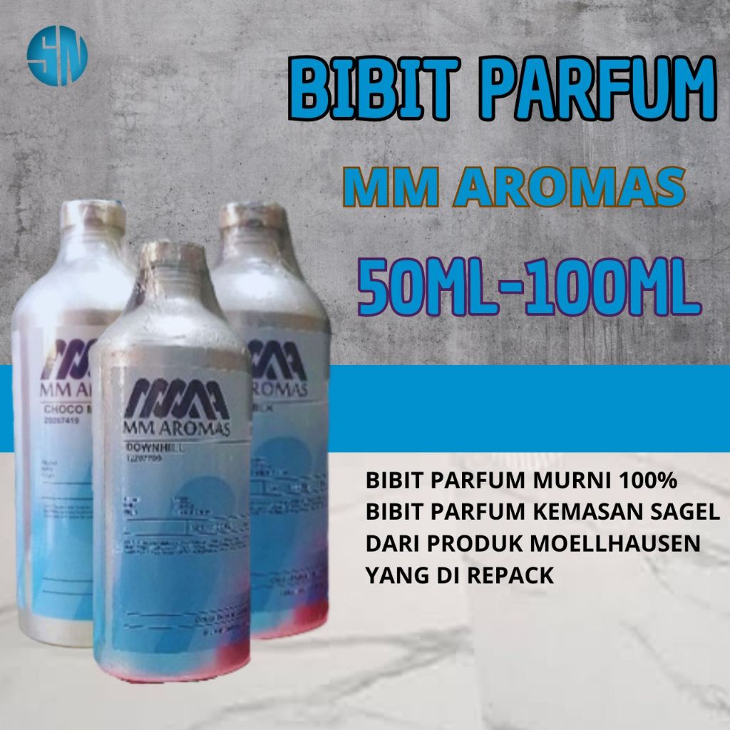 Bibit Parfum MM AROMAS Murni - MM AROMAS Repack 50ml-100ml