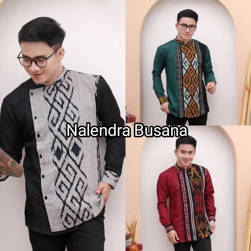 kemeja tenun-kemeja tenun pria-kemeja tenun modern-kemeja kekinian-kemeja tenun kombinasi-kemeja ten