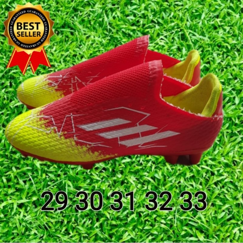 Sepatu Bola Anak Size 28 29 30 31 32 33 Sepatu Bola Junior Sepatu Sepak Bola Anak Anak free deker ke