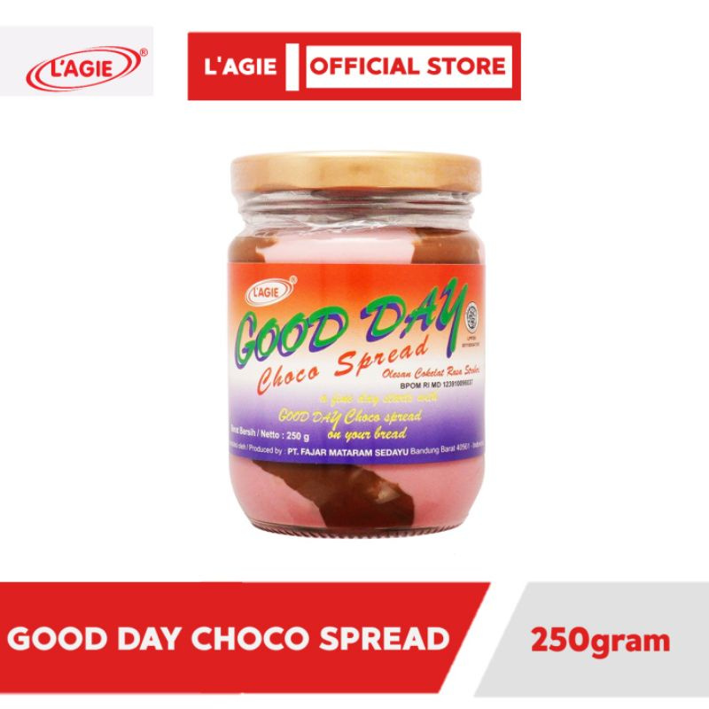 

LAGIE Selai Coklat Good Day Choco Spread Duo Strawberry 250gr