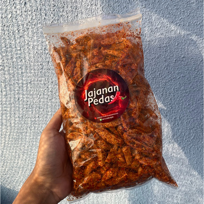 

Basreng pedas daun jeruk 500Gram | Jajanan pedas