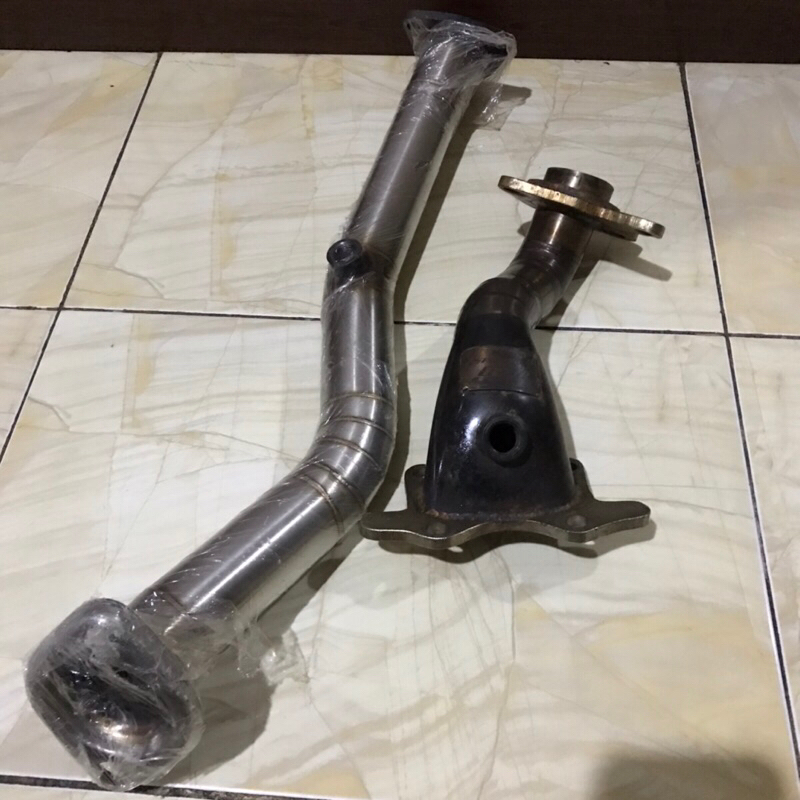 knalpot mobil downpipe ORD Exhaust Frontpipe Custom Masih Baru honda brio jazz ge8 freed city gm2