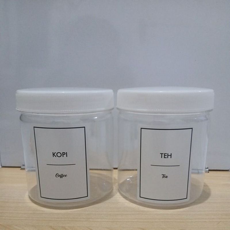 ☆ TOPLES PUTIH 600ML GULA TEH KOPI TEPUNG || TEMPAT GULA TEH KOPI TEPUNG ESTETIK / AESTETIC