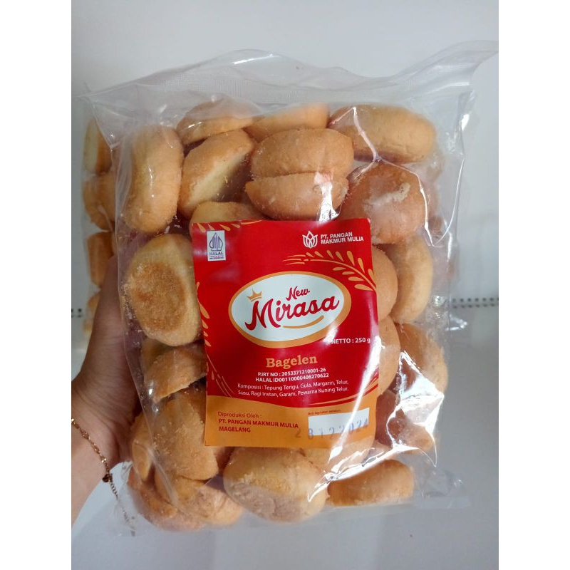 

ROTI BAGELAN MIRASA | ROTI KERING BAGELAN | ROTI BAGELEN Kemasan 250 gram