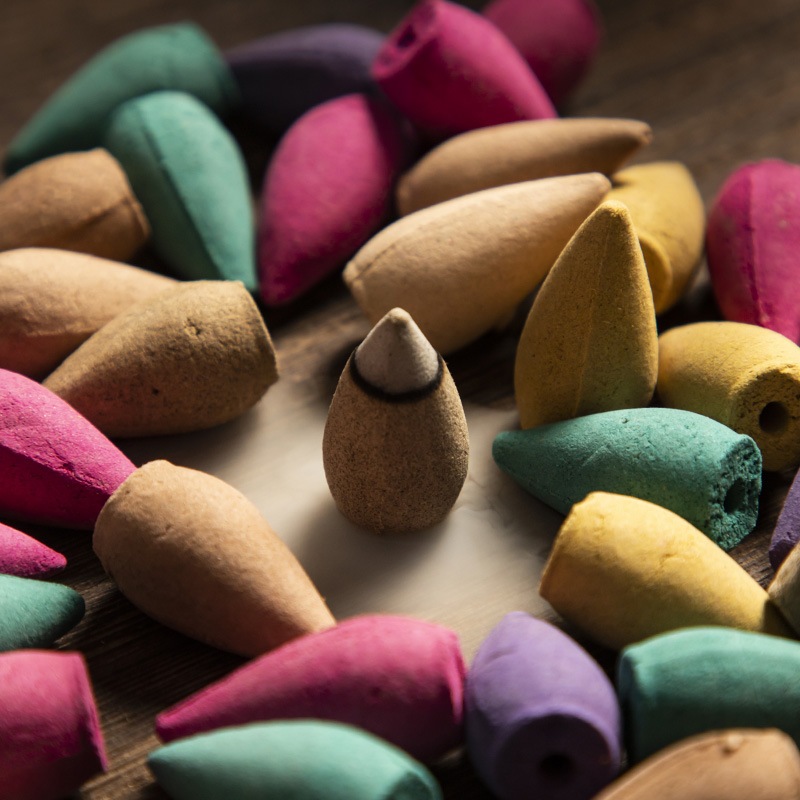 280 Dupa Warna-Warni Campur Asap Terjun/Turun Aroma Bunga-Bunga Standar Termurah 8 Menit Estetik