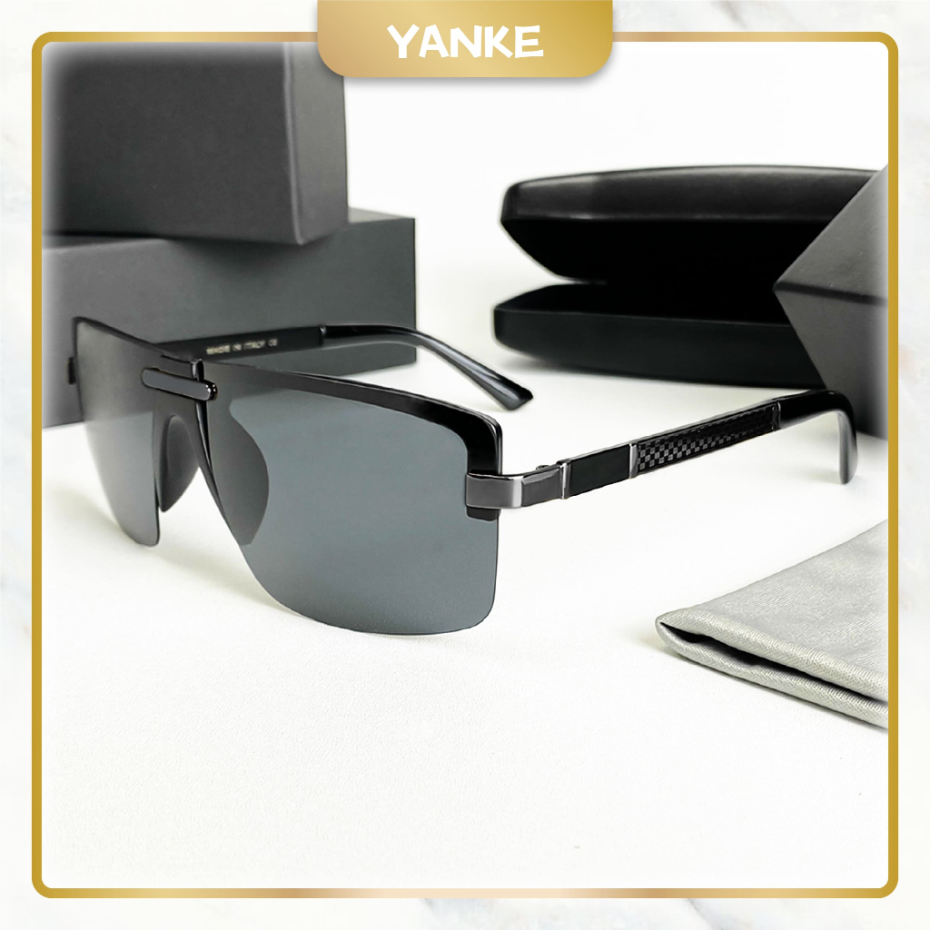 [Paket Kotak & Lap] Kacamata Polaroid Kacamata Hitam Uv400 Kacamata Fashion Pria/Wanita Sunglasses 8