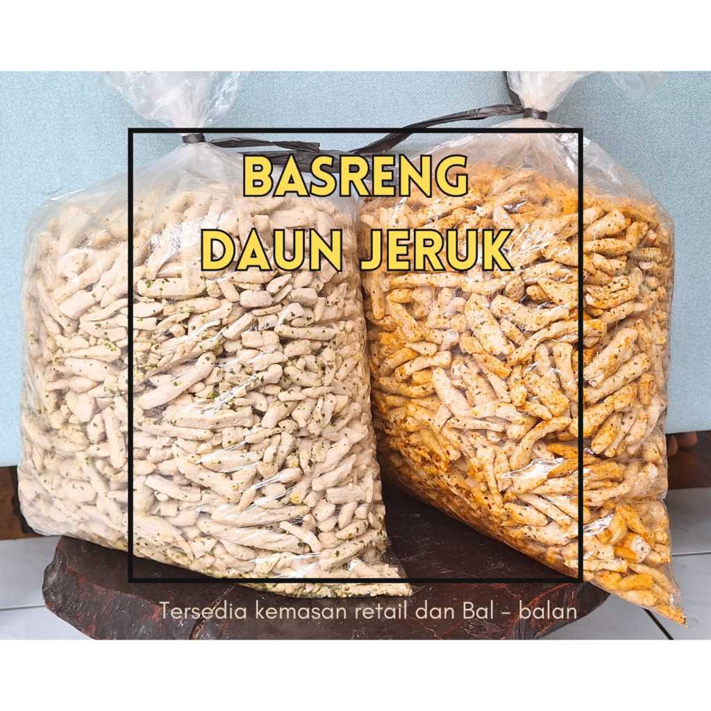 Basreng Stik 3kg Pedas Daun Jeruk  BASRENG DAUN JERUK BASRENG BANDUNG BASRENG PEDAS DAUN JERUK BASRE