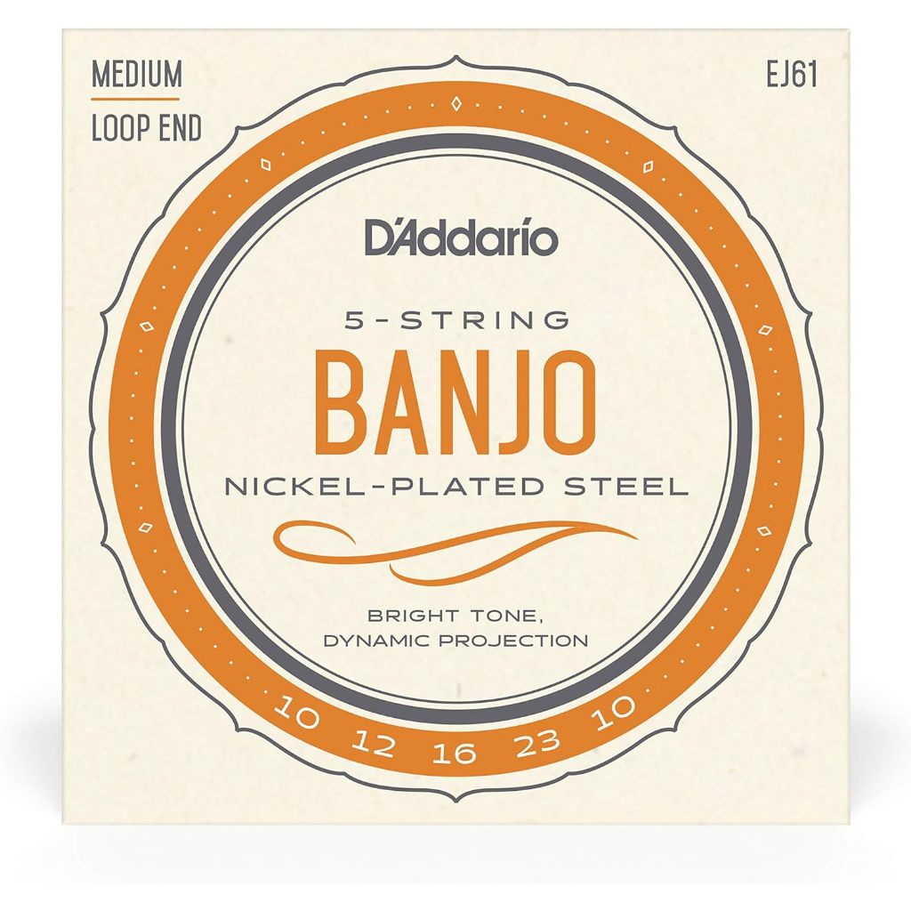D'ADDARIO BANJO MEDIUM 5 STRING 5-STRING EJ61 (404000554)