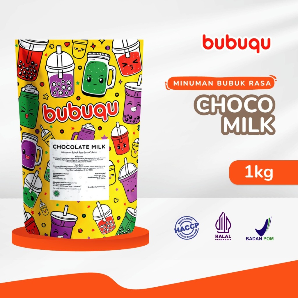 

Powder Drink Choco Milk Bubuqu 1 Kg - Bubuk Minuman Cokelat Susu