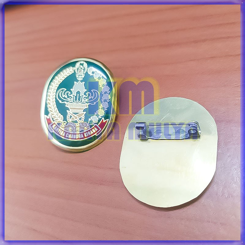 Pin Bross Logo Persit Kartika Chandra Kirana Lapis Fiber - Karya Mulya
