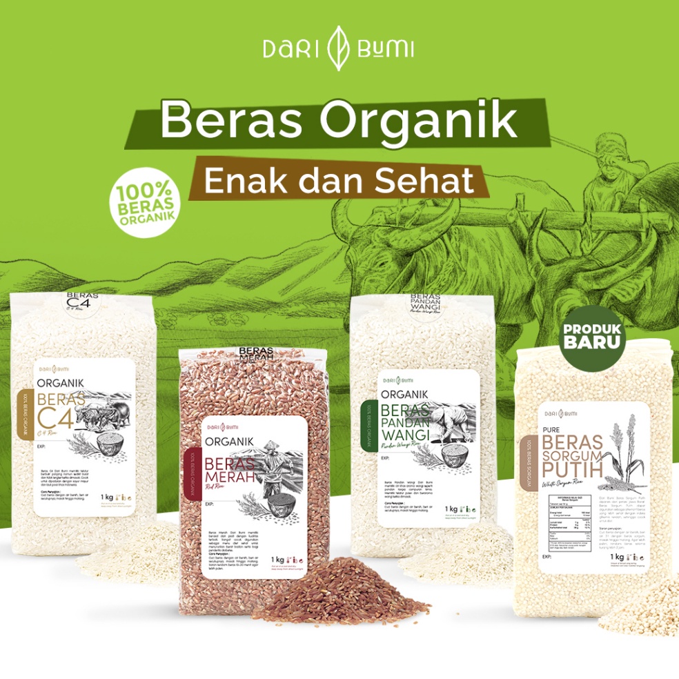 

Cuma satu hari Dari Bumi Beras Organik 1 Kg Premium Pure