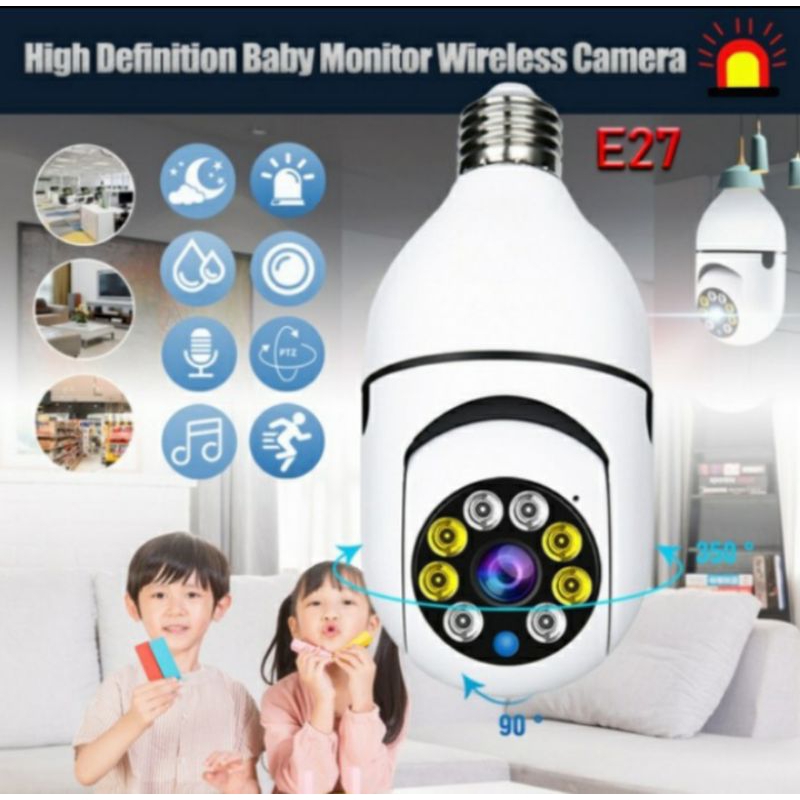 IP Camera Smart Wifi Aplikasi V380Pro CCTV Pantau Jarak jauh Hasil jerni 8MP