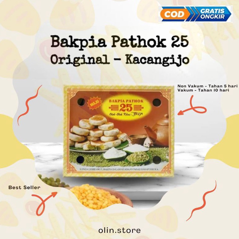 

Promo baru BAKPIA PATHOK 25 Original Kacang Ijo Bakpia Basah Legend di Jogja