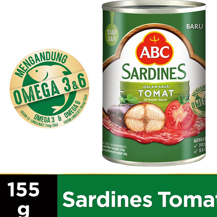 

Sikat abis ABC Sarden Saus Tomat 155 g