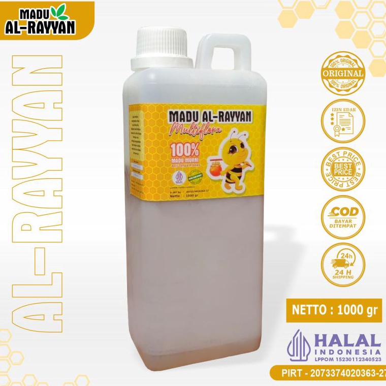 

Sikat Sekarang Madu Murni Raw Honey 1kg Madu Asli Madu Al rayyan