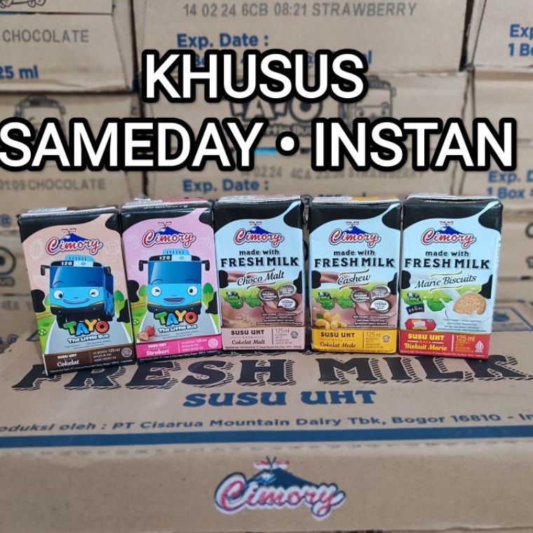 

Sikat abis 1 DUS SUSU CIMORY UHT FRESH MILK 125ml 125 ml 1 KARTON SAMEDAY INSTANT