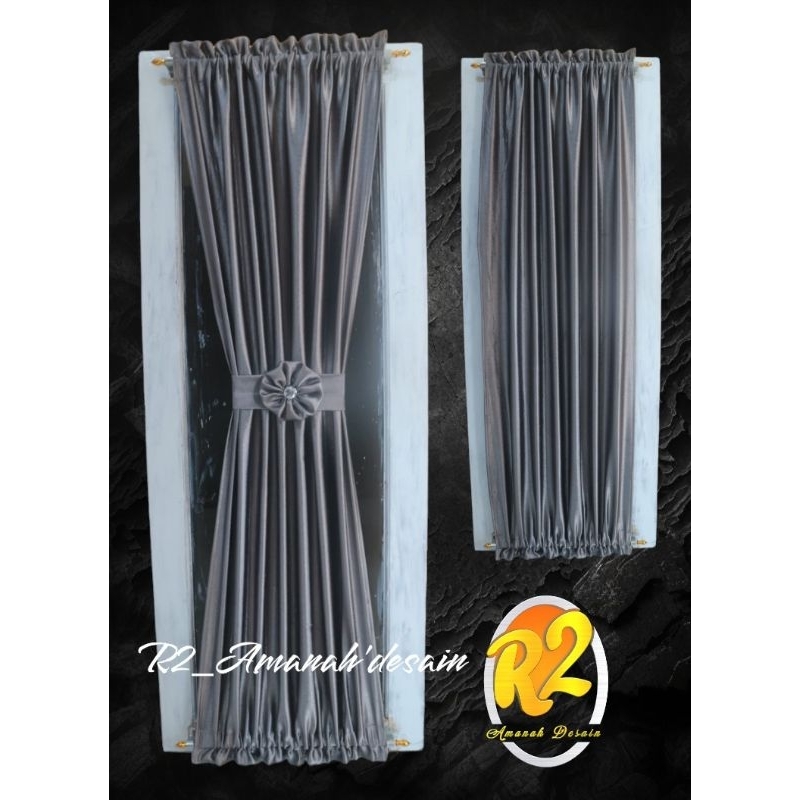 Gorden kupu kupu Blakout premium minimalis  glosy mewah tebal