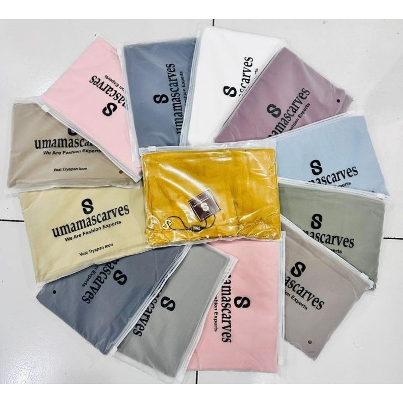 umama voal scarves, voal umama, voal umama pouch, umama pouch, basic voal umama.