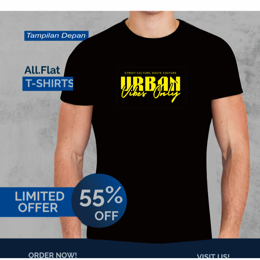 Tshirt Baju Kaos Distro / Kaos Distro Pria Wanita - kode 68