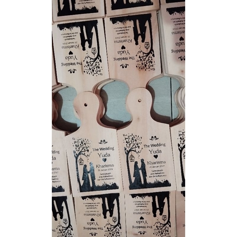 souvenir pernikahan talenan kayu unik murah