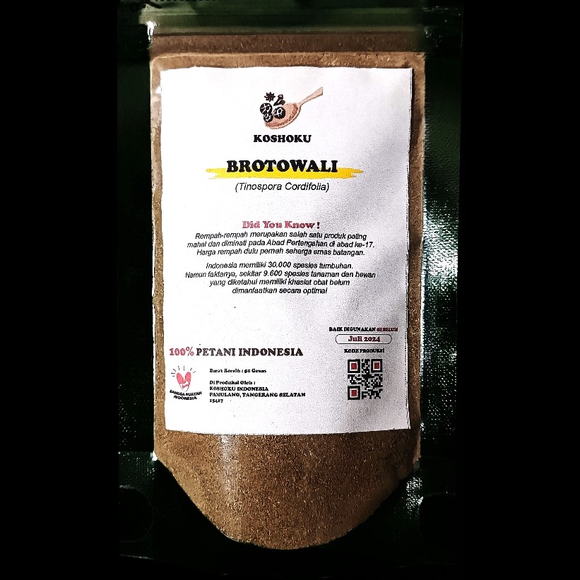 

Lariz Brotowali Untuk Sapih 5 Gram Serbuk Bratawali Bubuk
