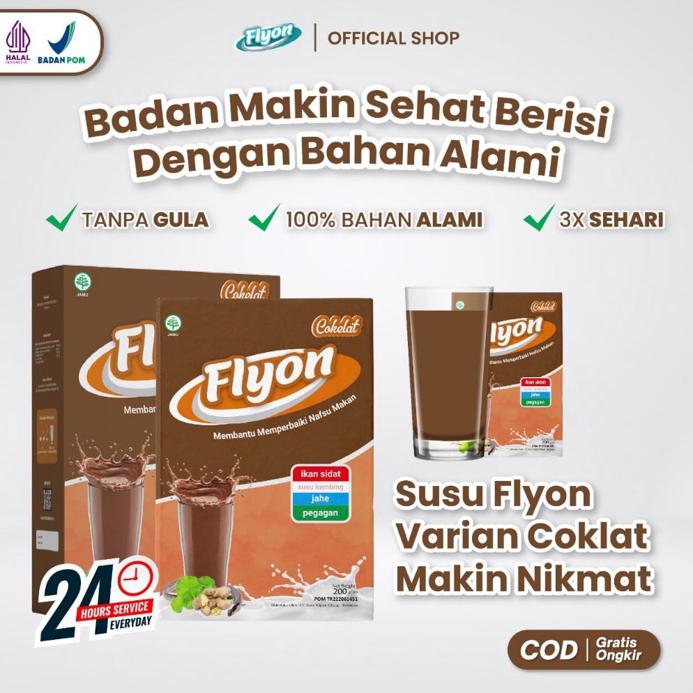 

Murah nampol Susu Flyon COKLAT Susu Penggemuk Badan Dan Penambah Nafsu Makan Original Vitamin Penggemuk Badan Herbal