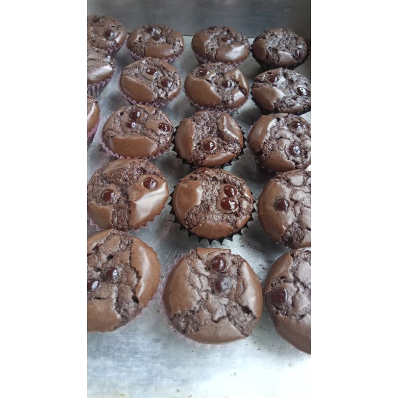 

Brownies fudgy mini kering