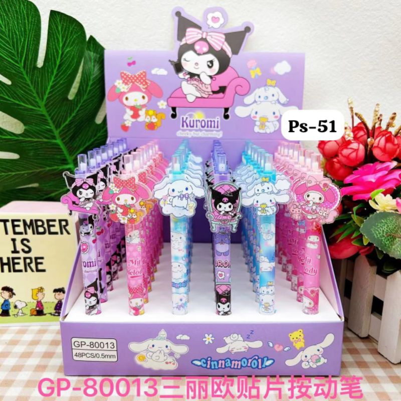 

12pcs Bolpen Aklirik Gel/ Pulpen Gel Karakter