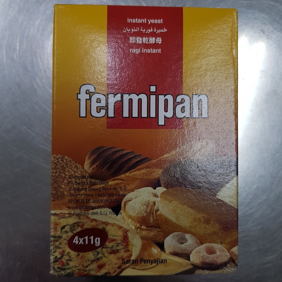 

Cuma disini Ragi Kering Fermipan sachet 1 box isi 4x11gr GROSIR BISA utk RESELLER