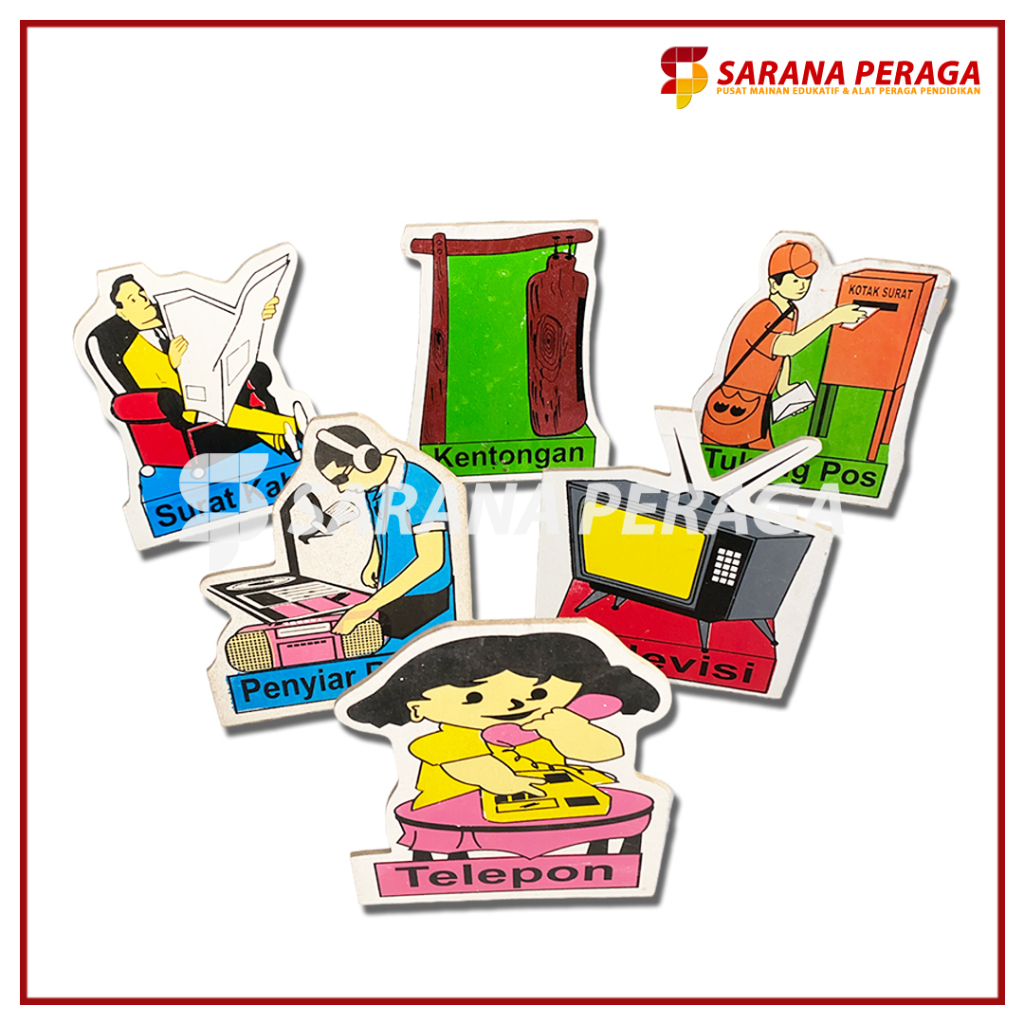 SaranaPeraga - Maket Komunikasi / Miniatur komunikasi / Maket Berdiri Komunikasi / APE Paud - Mainan