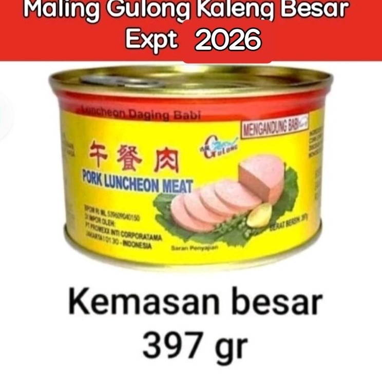 

Top Seller Maling Gulong Daging Maling Pork Luncheon Meat GULONG 397 gr