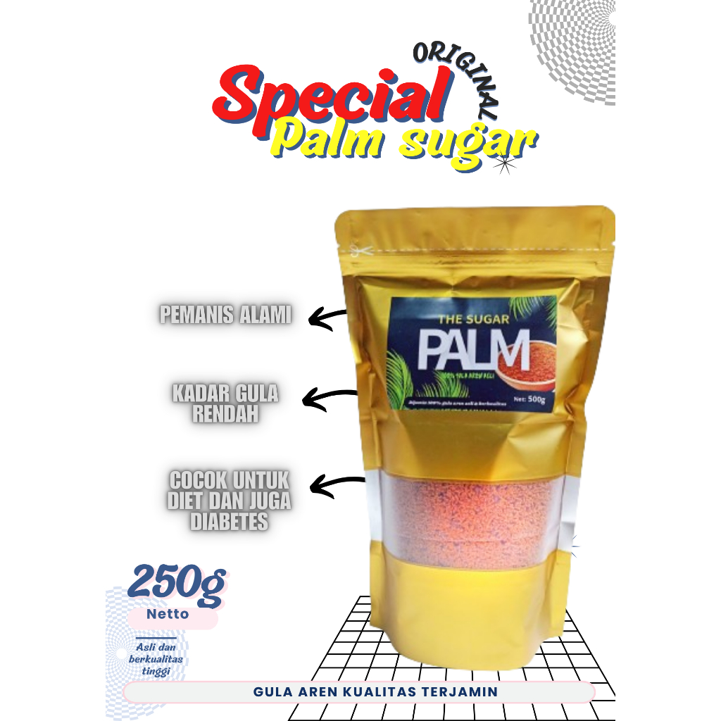 

Gula aren semut kemasan 250gram spesial Premium