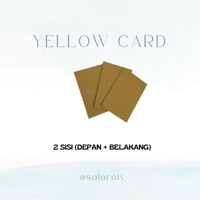 

wajib co packing (yellow card 2 sisi)