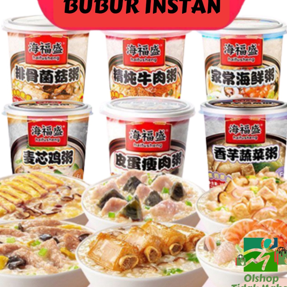 

Klik Pesan NON HALAL Bubur Instan Daging Asli HAI FU SHENG Su Shi Zhou Freeze Dried Porridge Impor Cina