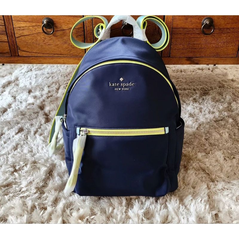 new tas punggung KS Kate Spade backpack colorblock original authentic